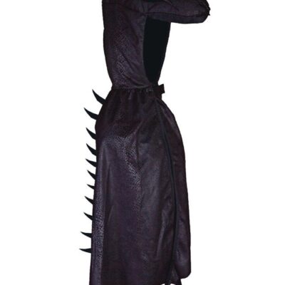 Udklædning - Sort Dragekostume - Fra 5-6 år.
