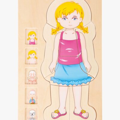 Small Foot Puslespil Anatomi, Pink