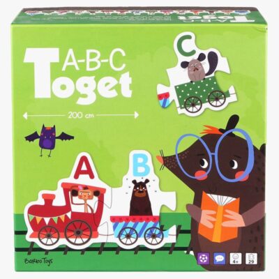 Barbo Toys ABC Puslespil Tog med Dyr 29 Brikker