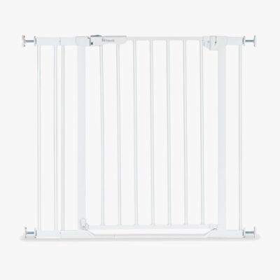 Hauck Clear Step 2 Sikkerhedsgitter + 9 cm Forlængerdel, White, Børnegitter