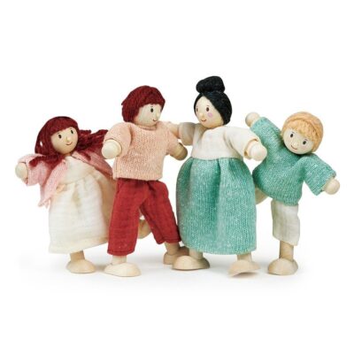 Mentari - Dukkehusfigurer Familien HoneyBunch - 4 dele - Fra 3 år