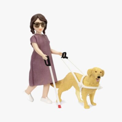 Lundby Dukke m. Blindestok & Hund