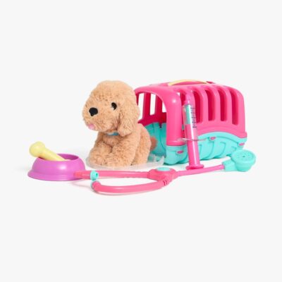 Cloudberry Castle Pet Care & Puppy Legesæt 6 Dele