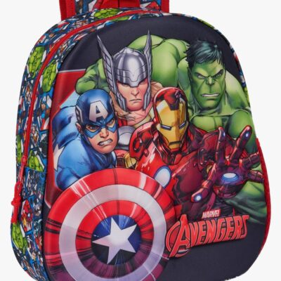 Marvel Avengers 3D Rygsæk 8.5L, Sort/Rød