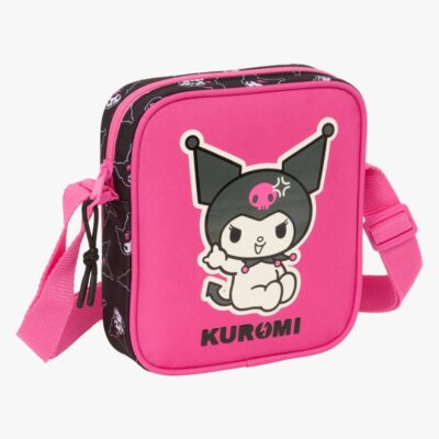 Hello Kitty Kuromi Skuldertaske, Lyserød/sort