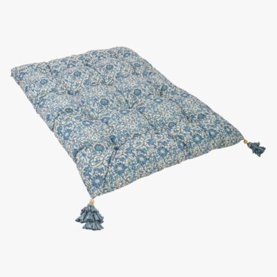 DockATot Futon Royal Madras, Pink & Rose, Blue