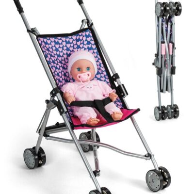 Dukke klapvogn - Passer til 30-43 cm dukker