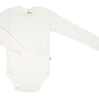 Joha Body - Uld/Silke - L/Æ - Creme m. Hulmønster