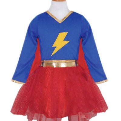 Udklædning - Superhero Pige - Str. 5-6 år.