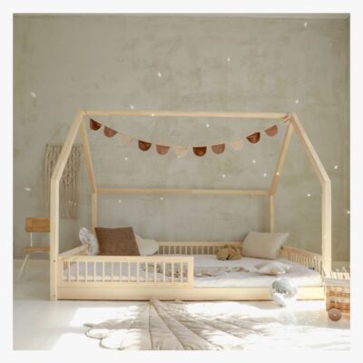 Minitude WYATT Junior-/Montessori-seng 140x200, Natur