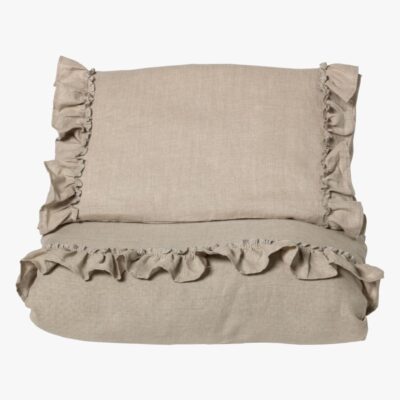 NG Baby Sengesæt Mood Ruffles 100x130 Tremmeseng, Natur