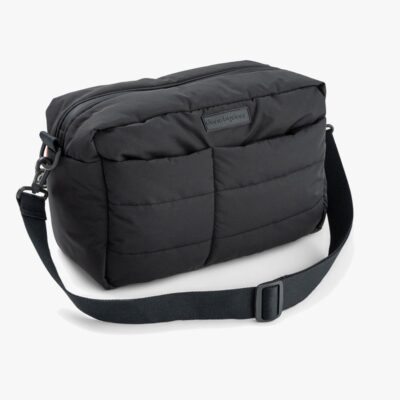 Done By Deer Quiltet Pusletaske med Barnevognskrog, Black