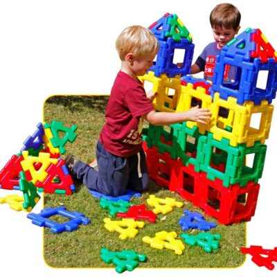 Polydron Gigant - Klassesæt med 80 dele - Fra 3 år.
