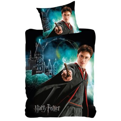 Harry Potter sengetøj - Vendbart selvlysende sengesæt - 100% bomulds sengelinned