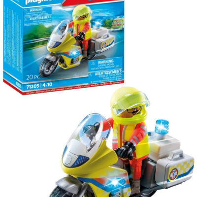 Playmobil - akutlæge - motorcykel