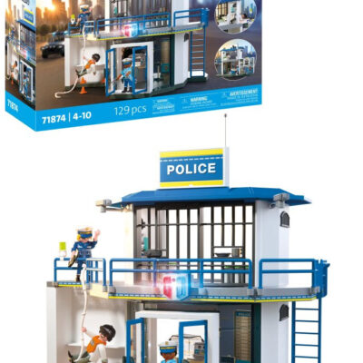 Playmobil City Action m. Lys - Politistation med Efterforsknings