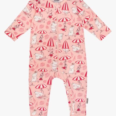 Mumitroldene by Martinex Muslingestrand Pyjamas, Koralrød, 74