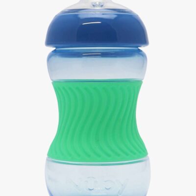 Nuby - Mini Easy GripCup med sleeve - Blågrøn - 180ml