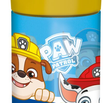 Paw Patrol drikkedunk - Vandflaske med flipfunktion og sugerør - Blå