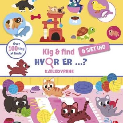 Kig og find og sæt ind: Hvor er Kæledyrene?