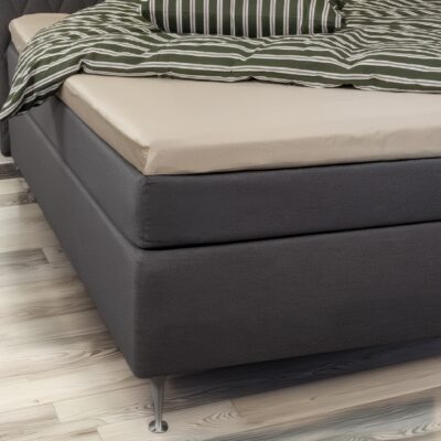 Bambus lagen - Kuvertlagen 90x200x8 cm - Sand - 100% bambus - Lagen til topmadras