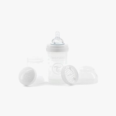 TwistShake Sutteflaske Anti-Kolik 180 ml, Hvid