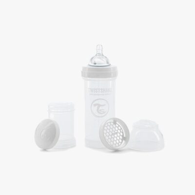 TwistShake Sutteflaske Anti-Kolik 260 ml, Hvid