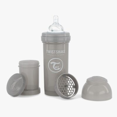 Twistshake Sutteflaske Anti-Kolik 260 ml, Grå