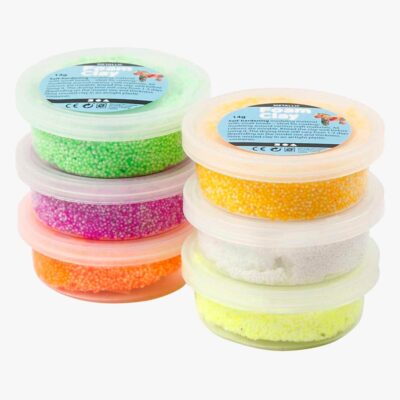 Creativ Company Foam Clay Spring Lufttørrende Ler 6-pak