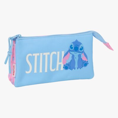 Disney Stitch Penalhus med 3 Rum, Bright
