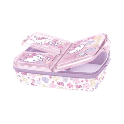Hello Kitty madkasse - Børnemadpakke med 3 rum