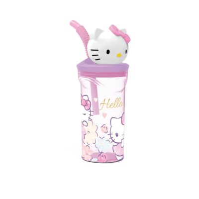 Hello Kitty drikkedunk - Tumbler med sugerør