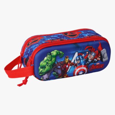 Marvel Avengers 3D Dobbelt Penalhus, Blå