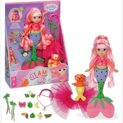 BABY born Glam Up Havfruedukke Sunshine 28 cm