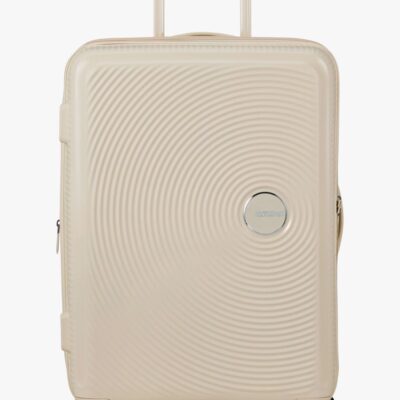 American Tourister Soundbox Spinner Kuffert 71,5-81L, Coconut Sand