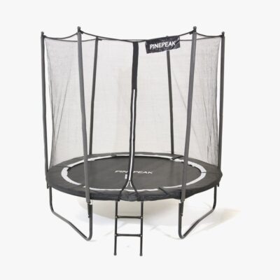 Pinepeak Trampolin inkl. Sikkerhedsnet 244 cm, Sort