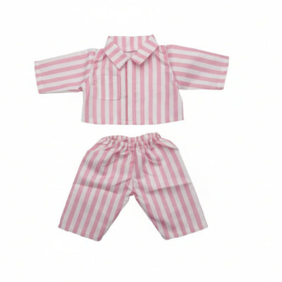 Legebyen - Dukketøj - 32-37 cm - pyjamas - lyserød