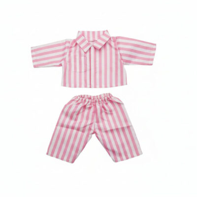 Legebyen - Dukketøj - 38-41 cm - pyjamas - lyserød