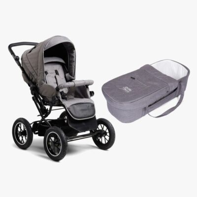 Petite Chérie Solide+ Klapvogn inkl. Babylift, Dark Grey/Grey Melange