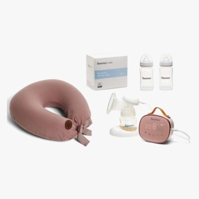 Beemoo CARE Single Elektrisk Brystpumpe & Ammepakke, Ashes of Roses