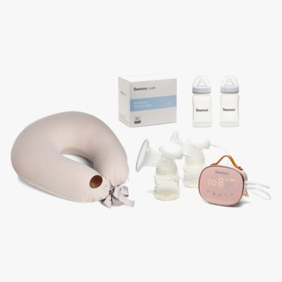 Beemoo CARE Elektrisk Dobbelt Brystpumpe & Ammepakke, Twilight Mauve
