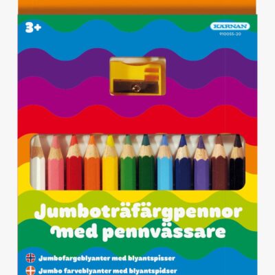 Egmont Kärnan Træfarvepens 12 stk. Halv-Jumbo