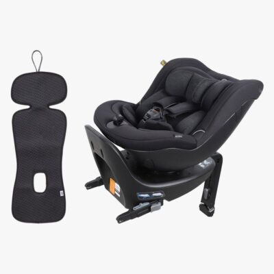 Beemoo Reverse i-Size Bagudvendt Autostol inkl. Ventilerende Hynde, Black Stone/Antracit