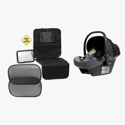 Beemoo Route i-Size Autostol Baby Inkl. Tilbehør, Mineral Grey