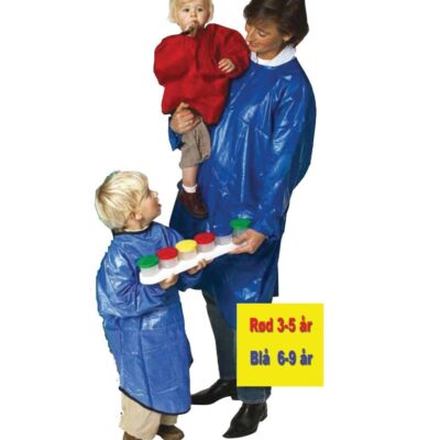 Maleforklæde til børn - Rød - Fra 3-5 år - 1 stk.