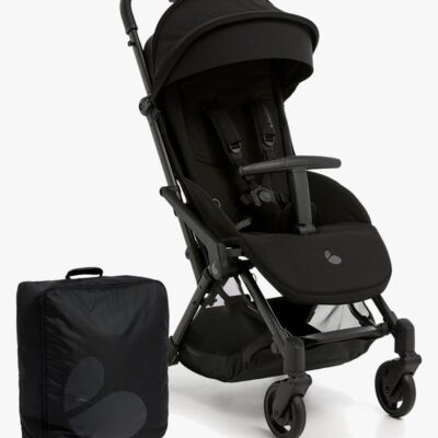 Beemoo Easy Fly Lux 4 Klapvogn inkl Padded Transporttaske, Jet Black