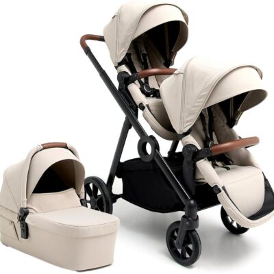 Beemoo Pro Multi 2 Søskendevogn inkl. Liggedel, Latte Beige
