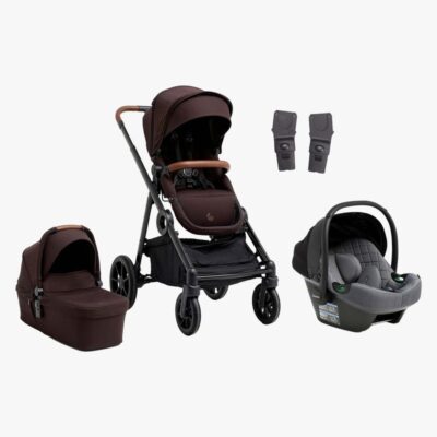 Beemoo Pro Multi 2 Duovogn inkl. Route i-Size Autostol Baby, Espresso Brown/Mineral Grey