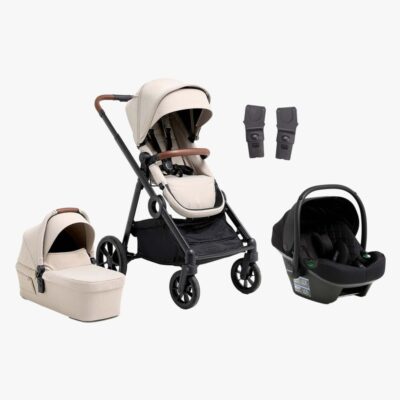 Beemoo Pro Multi 2 Duovogn inkl. Route i-Size Autostol Baby, Latte Beige/Black Stone