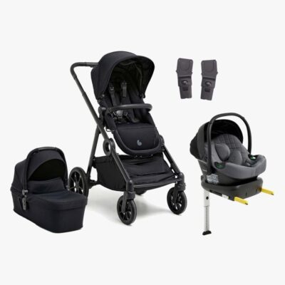 Beemoo Pro Multi 2 Duovogn inkl. Route i-Size Autostol Baby & Base, Coffee Black/Mineral Grey